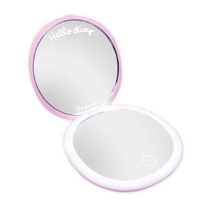 Impressions Vanity Hello Kitty Espejo personal compacto Luz led y aumento. Recargable