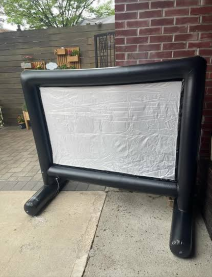 Inflable Pantalla para proyección para Movie time 🎥🍿1.70x.90x1.48 mts