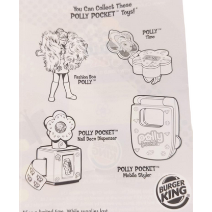 Polly Pocket Burger King Happy Meal año 2009 Kid's Club