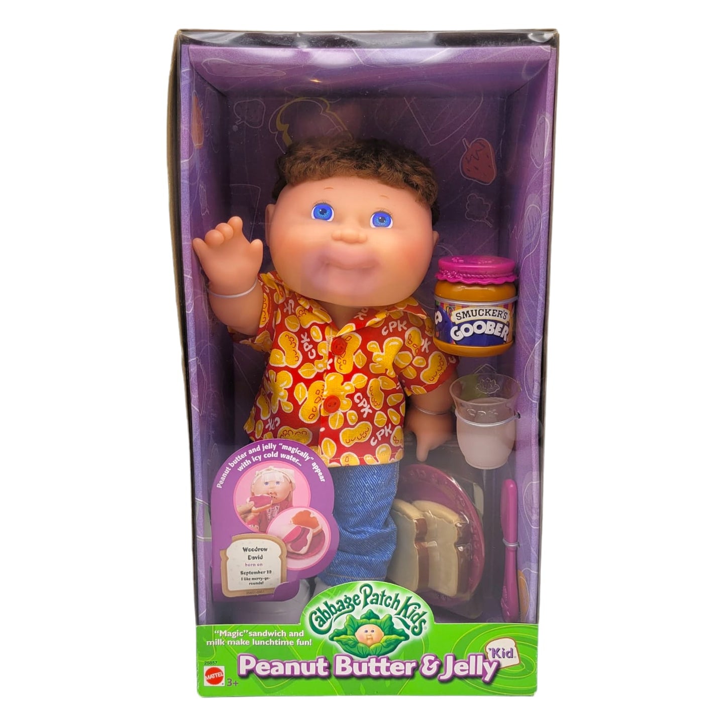 Cabbage patch vintage Peanut Butter & Jelly Kid Woodrow David 19 Septiembre