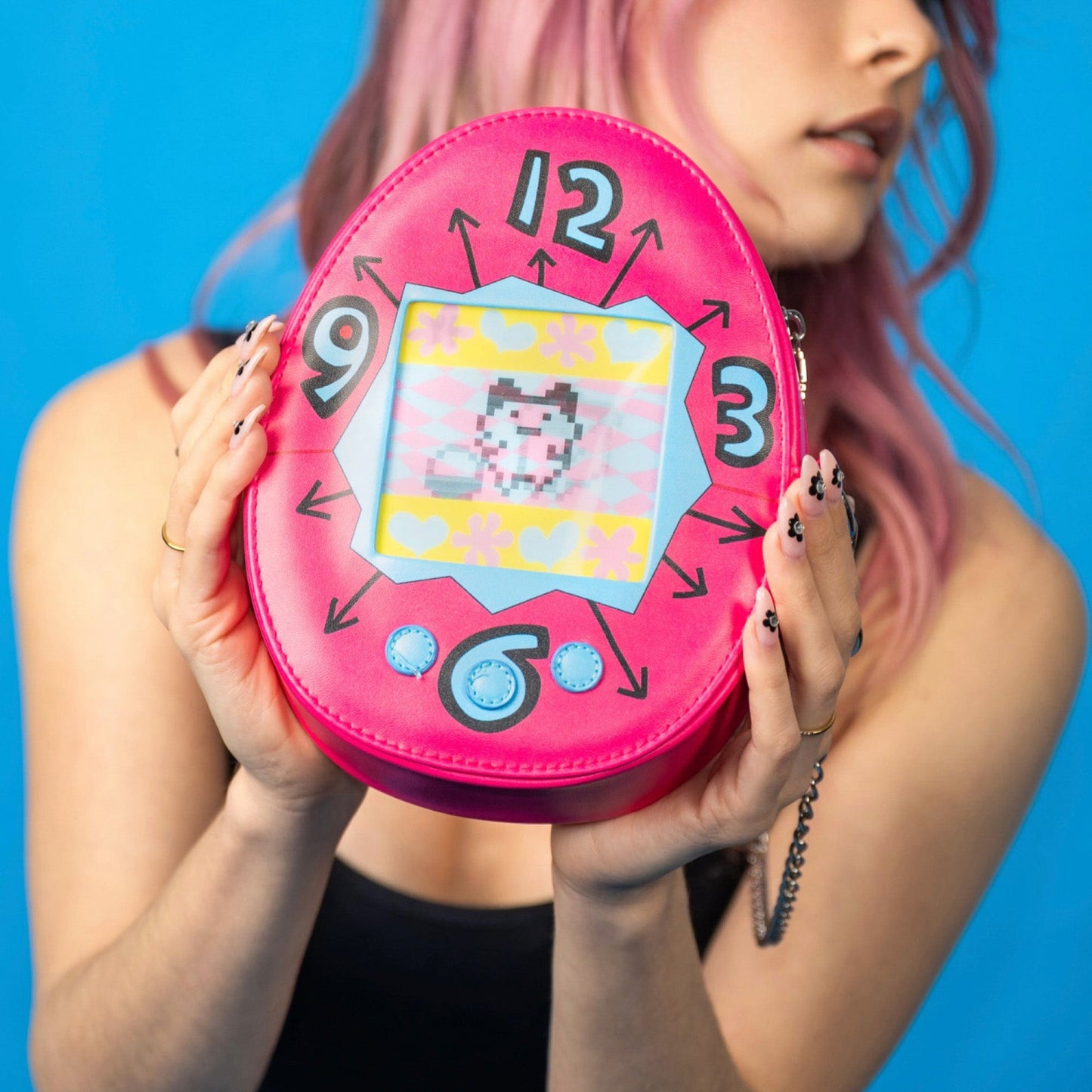 🎁ENVÍO GRATIS🎁 Crossbody lenticular Tamagotchi x Cakeworthy original