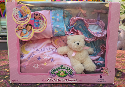 Cabbage Patch Vintage set de ropita y accesorios pijamada Sleep over playset