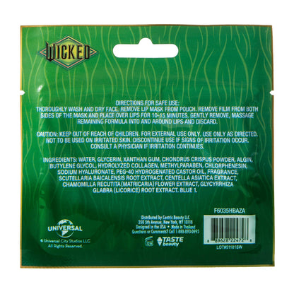 Wicked mascarilla para labios cuidado personal 1 pz Elphaba