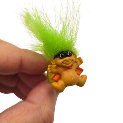 Troll Vintage Russ Anillo de plástico color a elegir (es infantil pero de plástico blando y se puede abrir y ajustar)