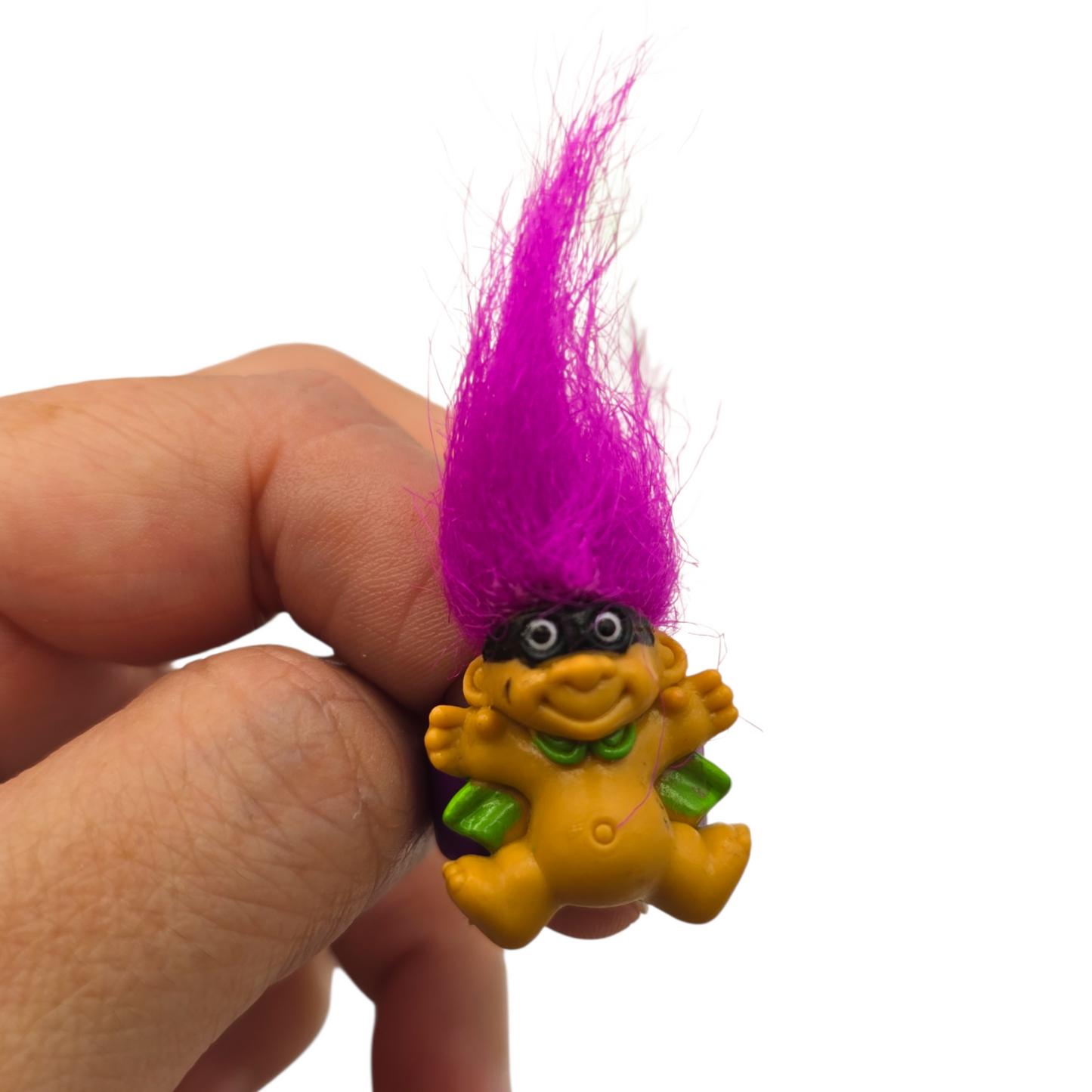 Troll Vintage Russ Anillo de plástico color a elegir (es infantil pero de plástico blando y se puede abrir y ajustar)