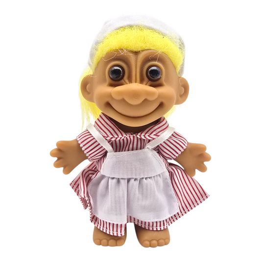 Troll Vintage Russ 11 cms años 90s Enfermera Amarillo