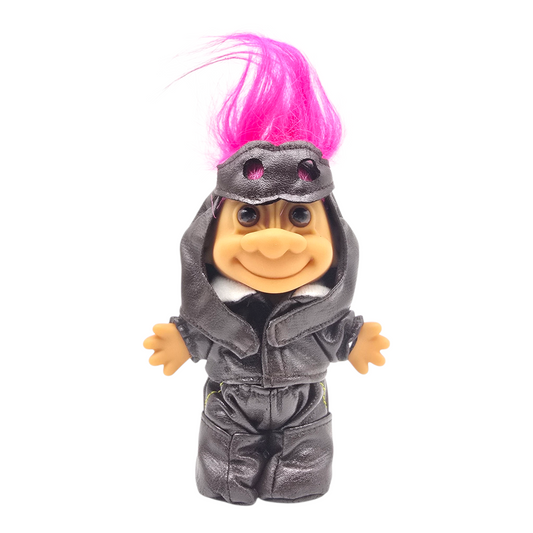 Troll Vintage Russ 11 cms años 90s Piloto Aviador Rosa