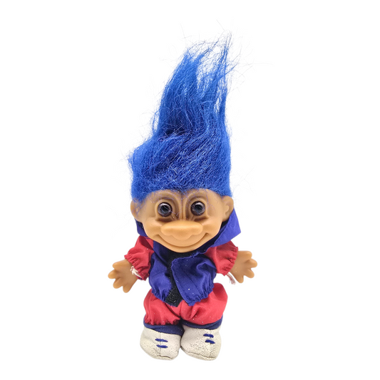 Troll Vintage Russ 11 cms años 90s con pants Azul