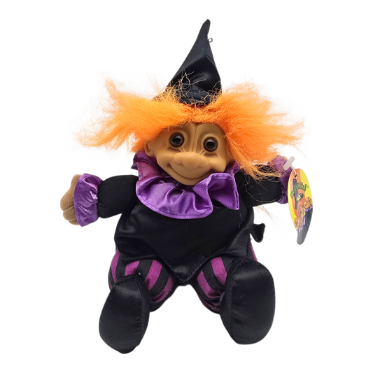 Troll Vintage Russ 12 cms años 90s Bruja cuerpo de tela