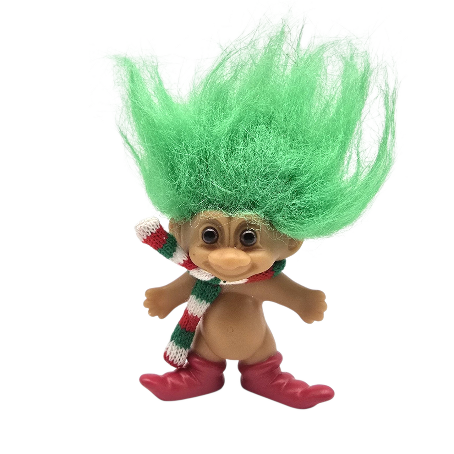 Troll Vintage Russ 8 cms años 90s Duende Navideño