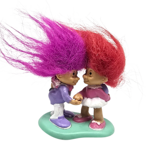 Troll Vintage Russ años 90s Figurin 5 cms Pasto