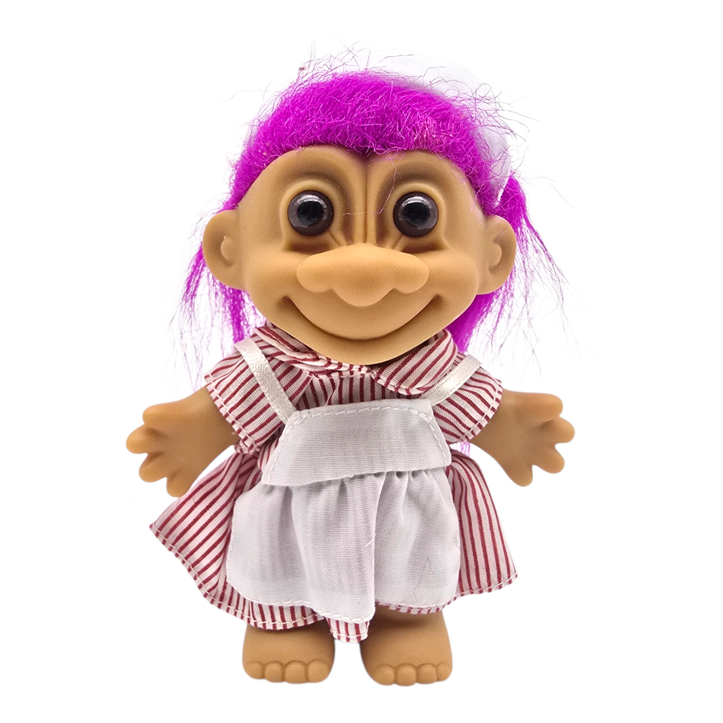 Troll Vintage Russ 11 cms años 90s Enfermera Morado