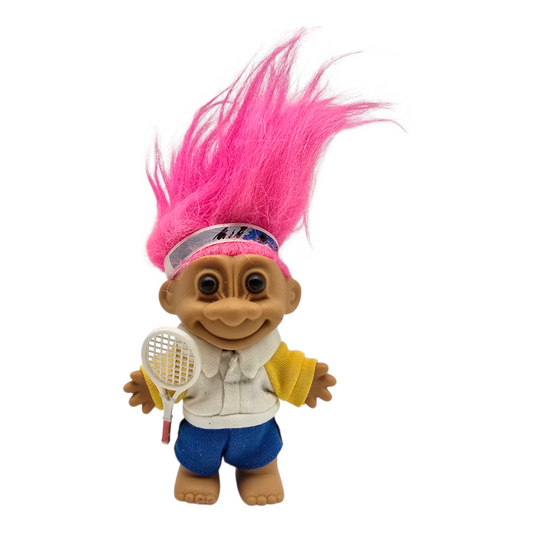 Troll Vintage Russ 11 cms años 90s Tenista Rosa