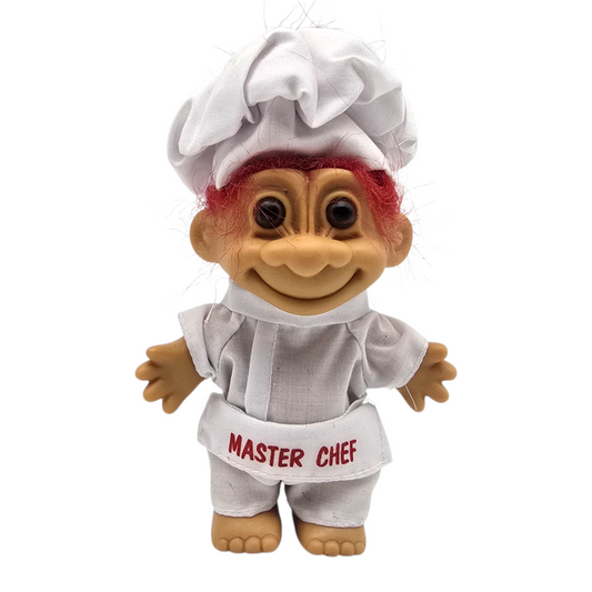 Troll Vintage Russ 11 cms años 90s Master Chef Rojo