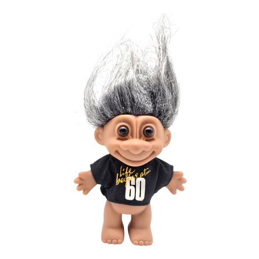 Troll Vintage Russ 11 cms años 90s Viejito life begins at 60