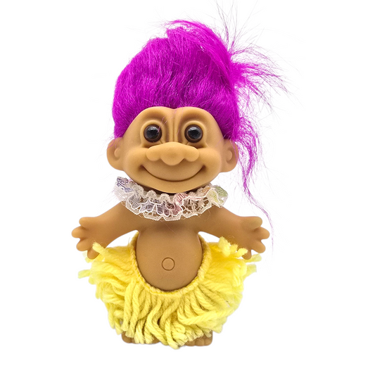 Troll Vintage Russ 11 cms años 90s Hawaiian Morado