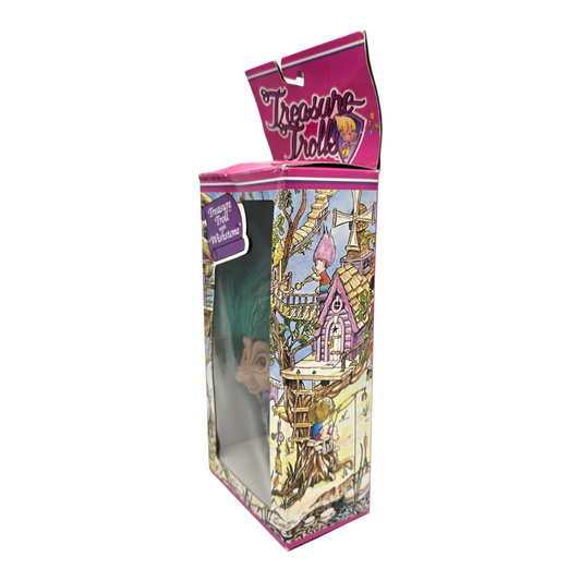 Treasure Troll Vintage Ace Novelty con Gema de los deseos Años 90s Caja con detalles estéticos