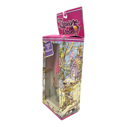 Treasure Troll Vintage Ace Novelty con Gema de los deseos Años 90s Caja con detalles estéticos