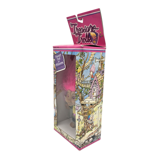 Treasure Troll Vintage Ace Novelty con Gema de los deseos Años 90s Caja con detalles estéticos