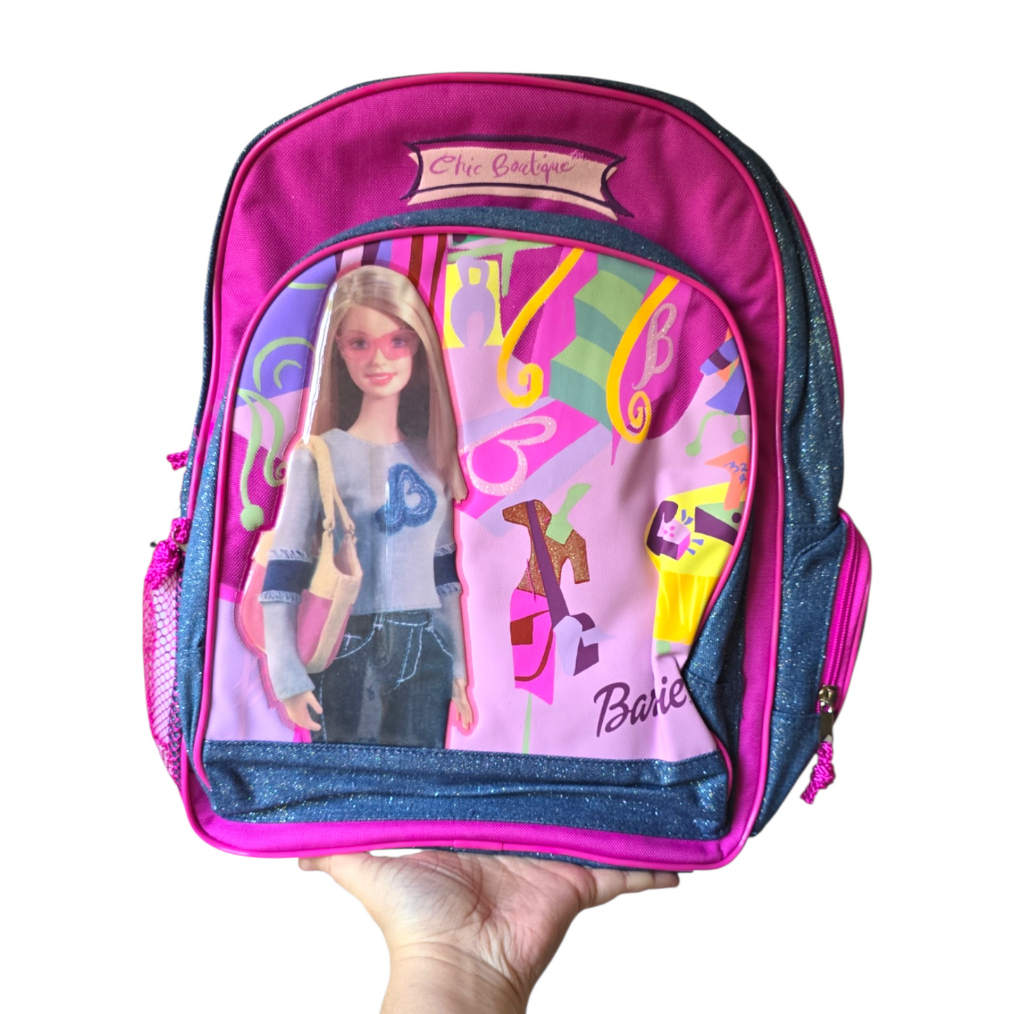 Mini Mochila Barbie vintage años 2000s Mediana 30x41 cms aprox con thermo