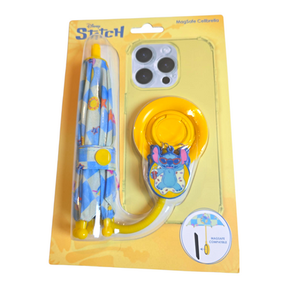 Disney Sombrilla para celular Magsafe magnética Stitch (últimas fotos ejemplo de uso)