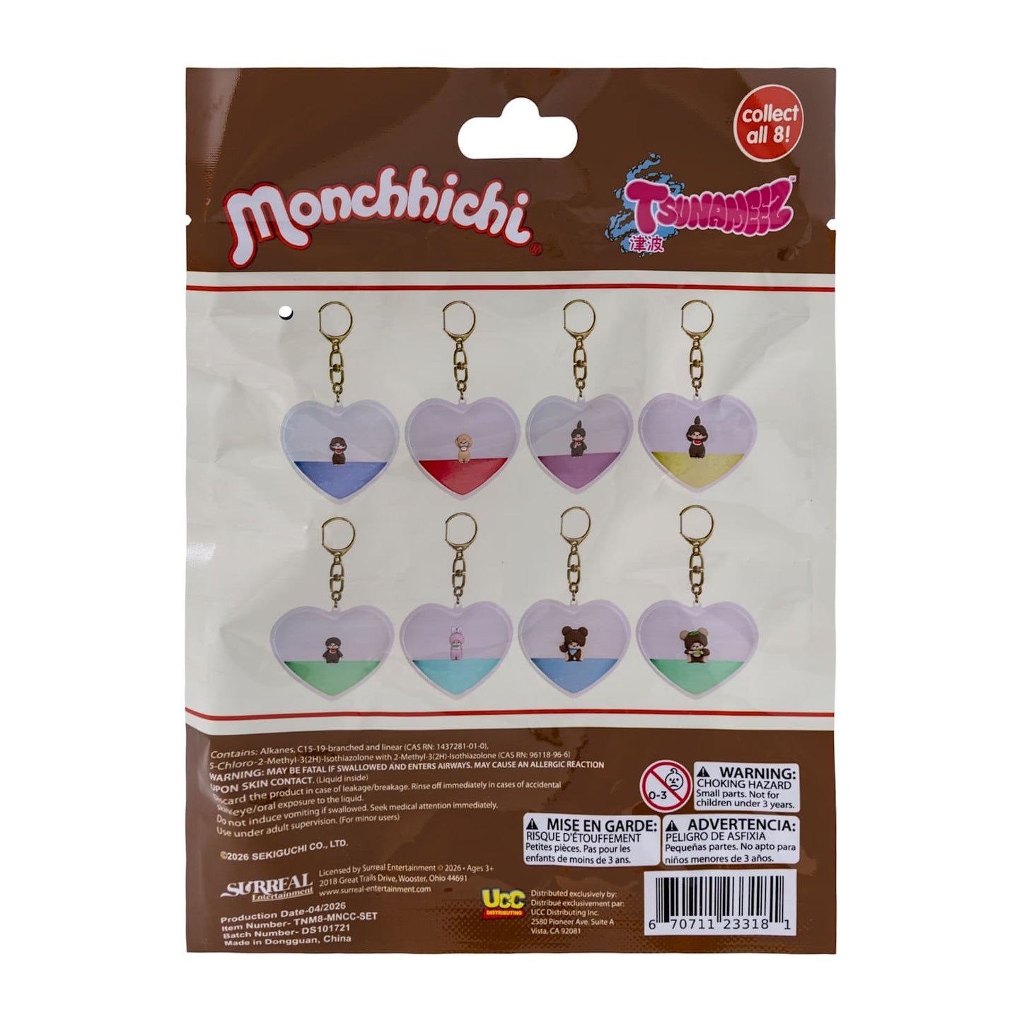 Monchhichi Tsunameez llavero sorpresa de agua blind bag al azar