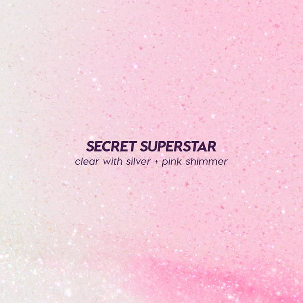 Colourpop Hannah Montana Secret Superstar Lip gloss transparente con brillos plata y rosa