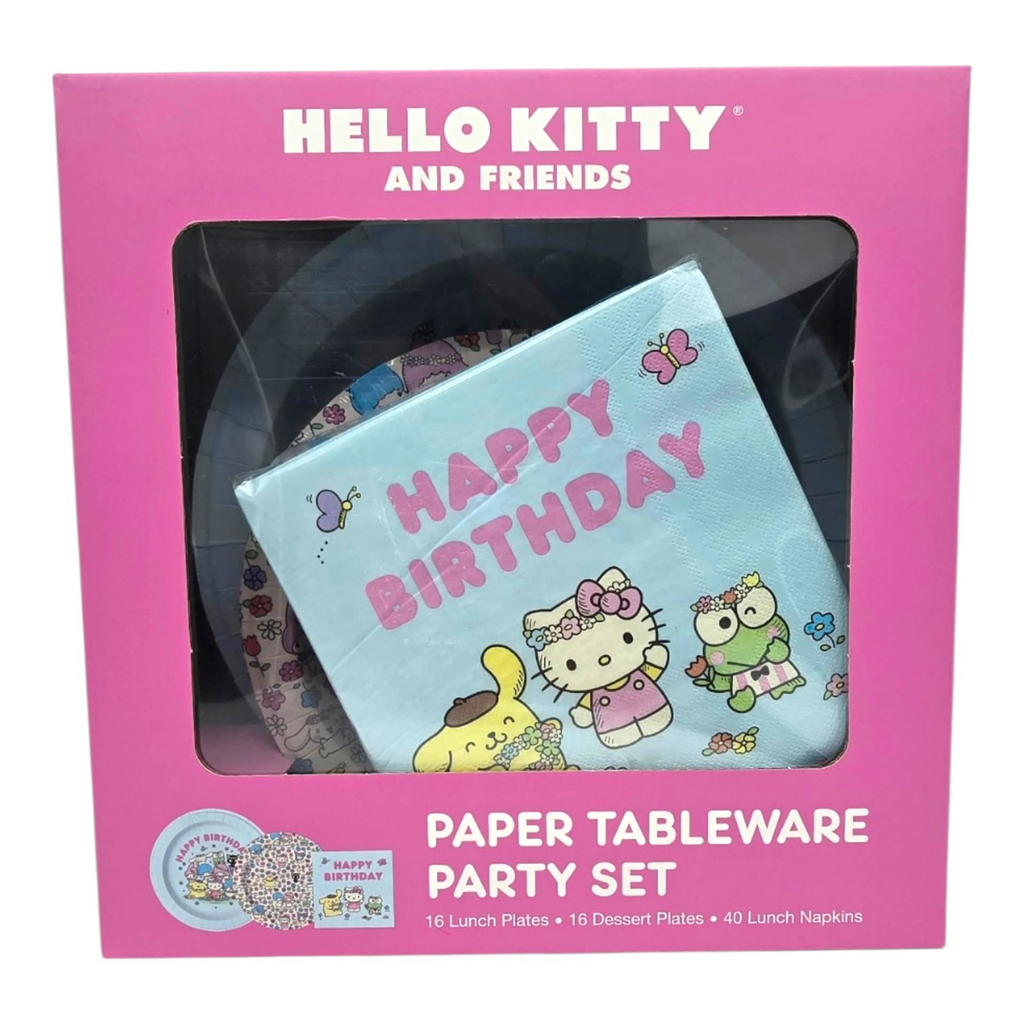 Set de platos para fiesta Hello Kitty and friends Sanrio