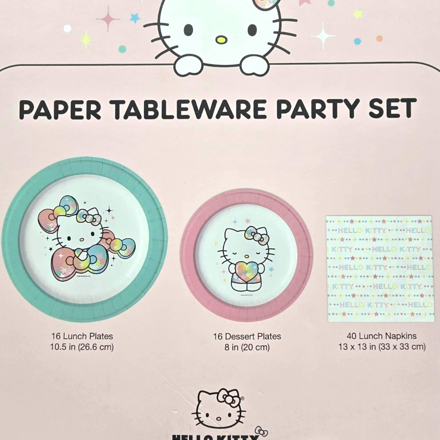 Set de platos para fiesta Hello Kitty and friends Sanrio