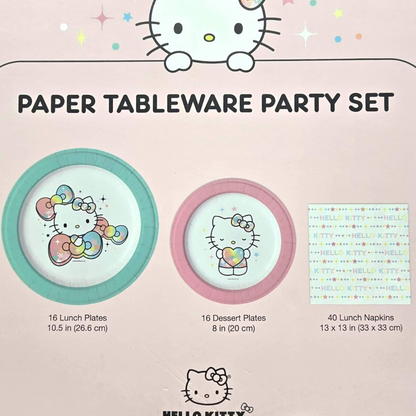 Set de platos para fiesta Hello Kitty and friends Sanrio