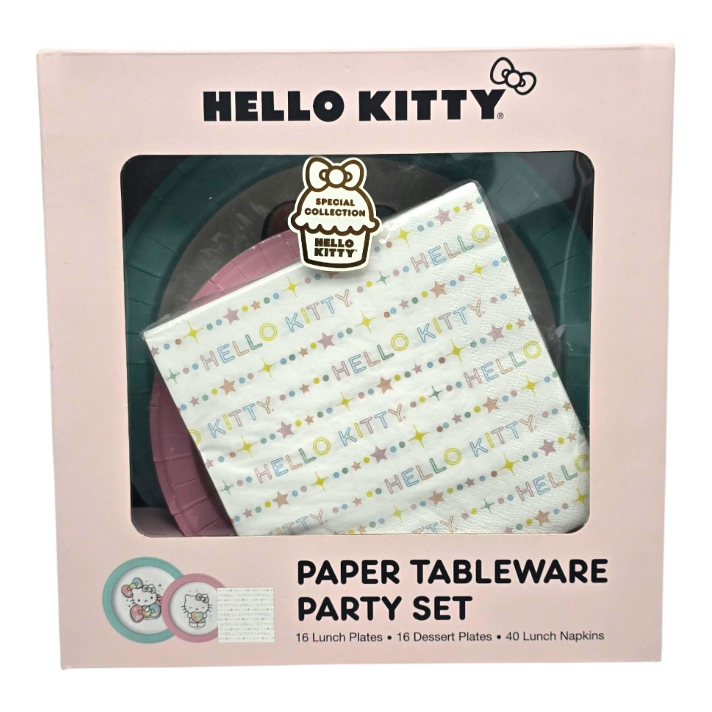 Set de platos para fiesta Hello Kitty and friends Sanrio