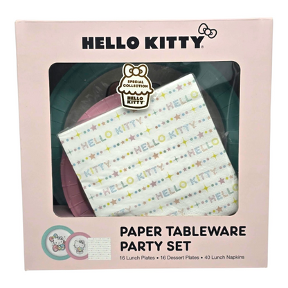 Set de platos para fiesta Hello Kitty and friends Sanrio