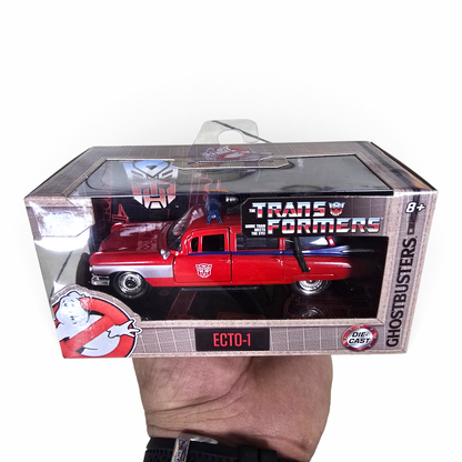 Jada Diecast Escala 1:32 Ecto-1 x Transformers