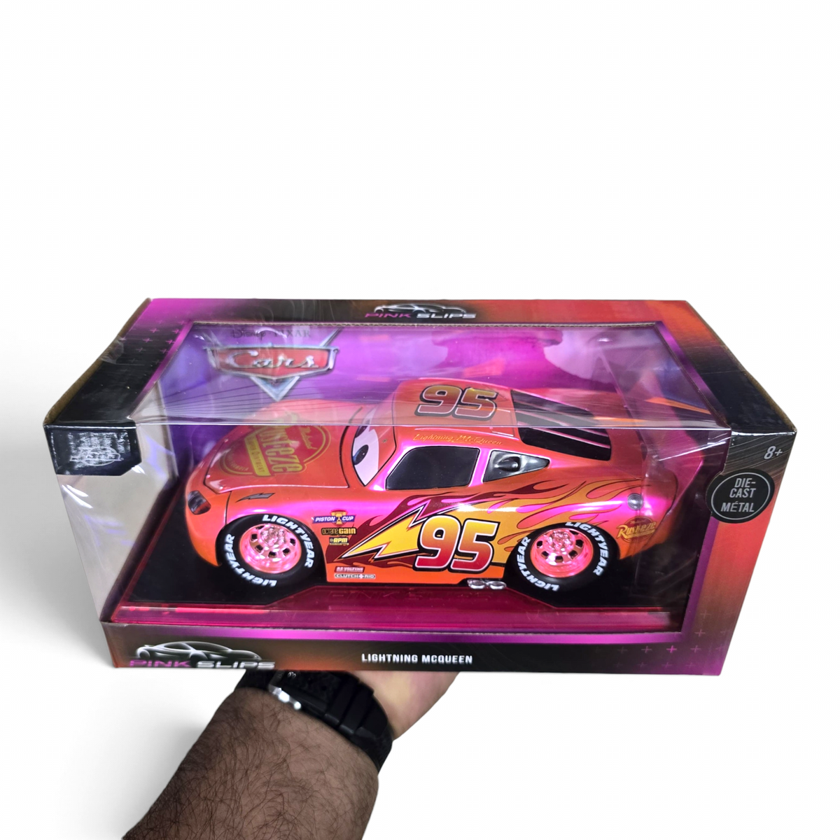 Jada Diecast Escala 1:24 Rayo McQueen Rosa Cars Pink Slips