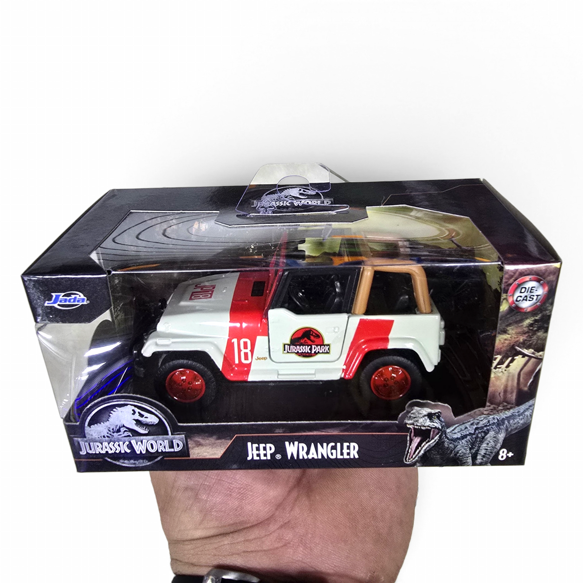 Jada Diecast Escala 1:32 Jurassic Park Jeep