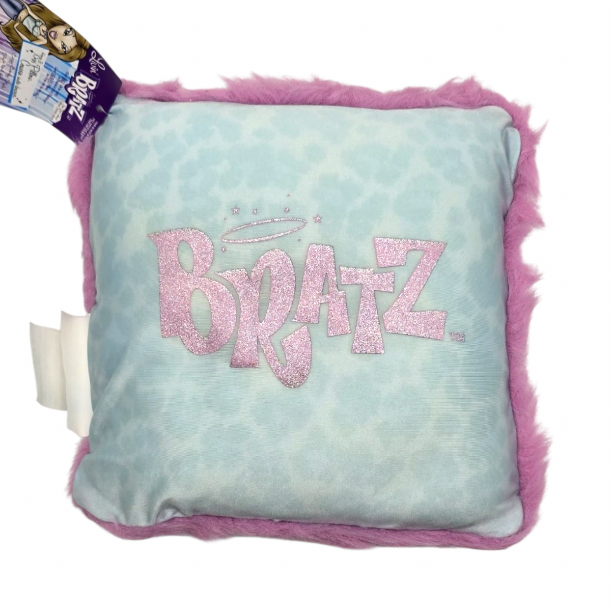 Cojín Bratz Vintage Yasmin cuadrado azul 30x30 cms aprox