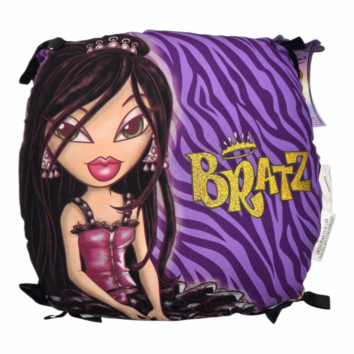 Cojín Bratz Vintage zebra Morada 29x28 cms aprox