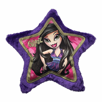 Cojín Bratz Vintage estrella morada 39x39 cms aprox