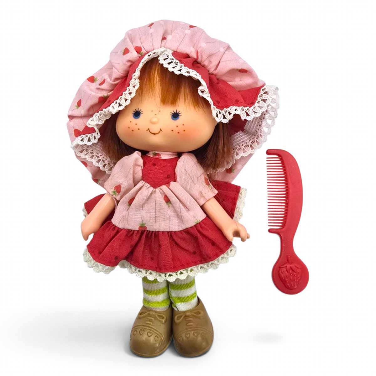 Muñeca Vintage Reacondicionada 💕 Pre-Loved Segunda Mano Rosita Fresita / Strawberry Shortcake #1 (Podría tener accesorios genéricos)