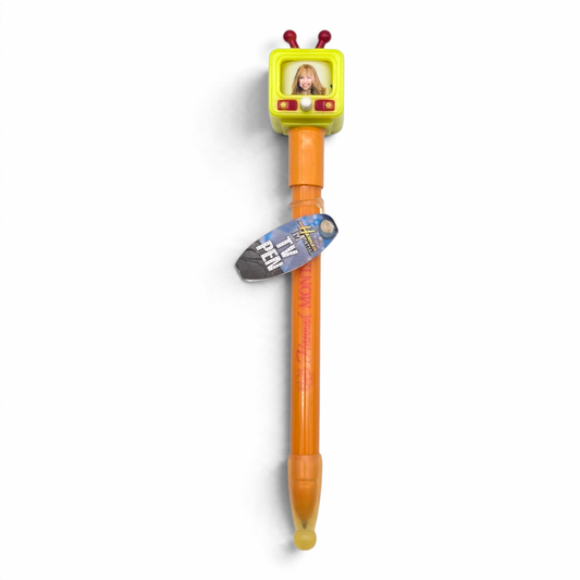 Plumas giratorias TV vintage Hannah Montana Coleccionables Amarillo (podría no pintar por la edad, se le puede cambiar el cartucho)