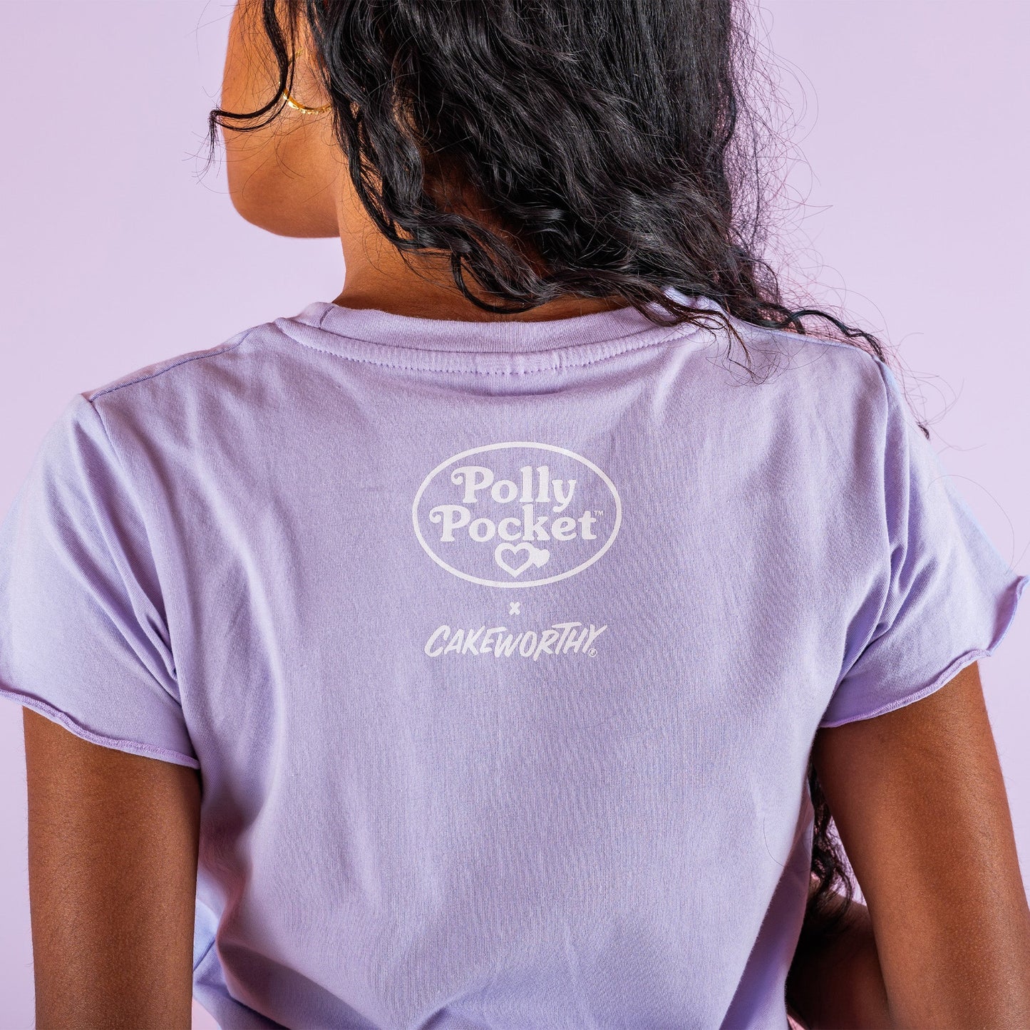 Playera Crop Top Polly Pocket x Cakeworthy