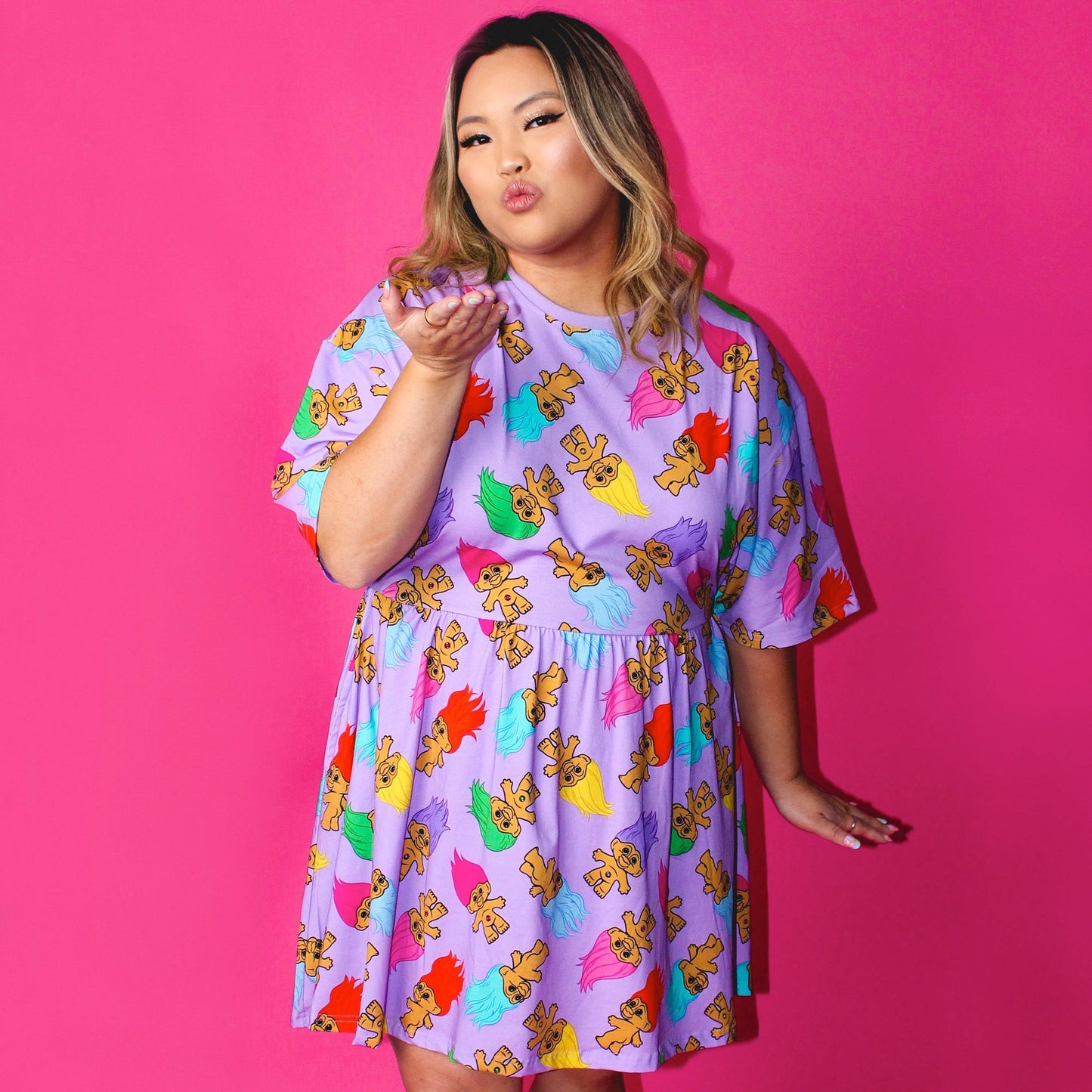 Vestido Good Luck Trolls x Cakeworthy original