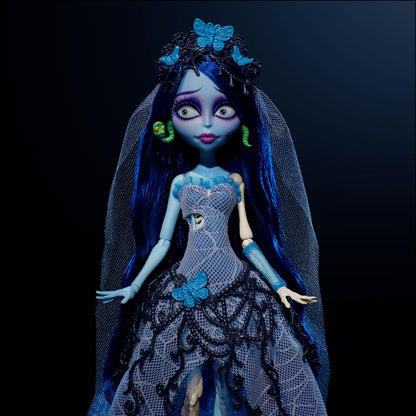 PREVENTA Emily Corpse Bride El cadáver de la novia Monster High Skullector (se envía a principios de Sept, leer descripción)