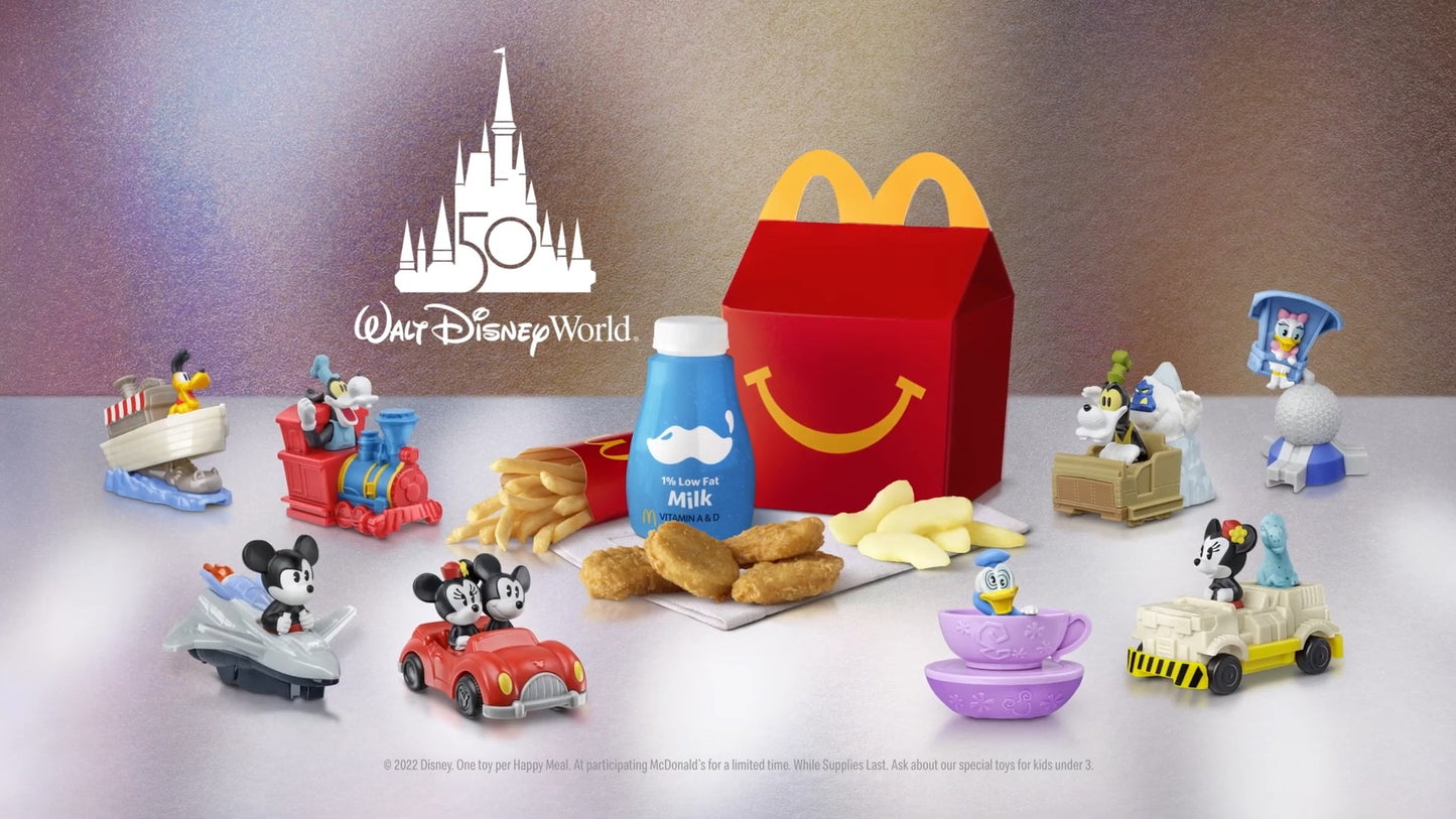 McDonald's Happy Meal Mickey and friends Runaway Train 50 aniversario Disney Año 2020