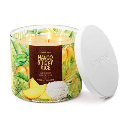 Goose Creek Mango Sticky Rice - vela prendida