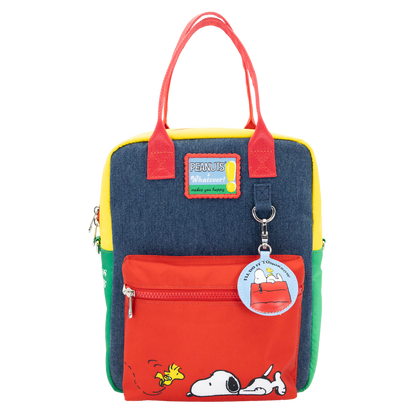 Mochila Bolso reversible transformable Snoopy Peanuts Whatever makes you happy