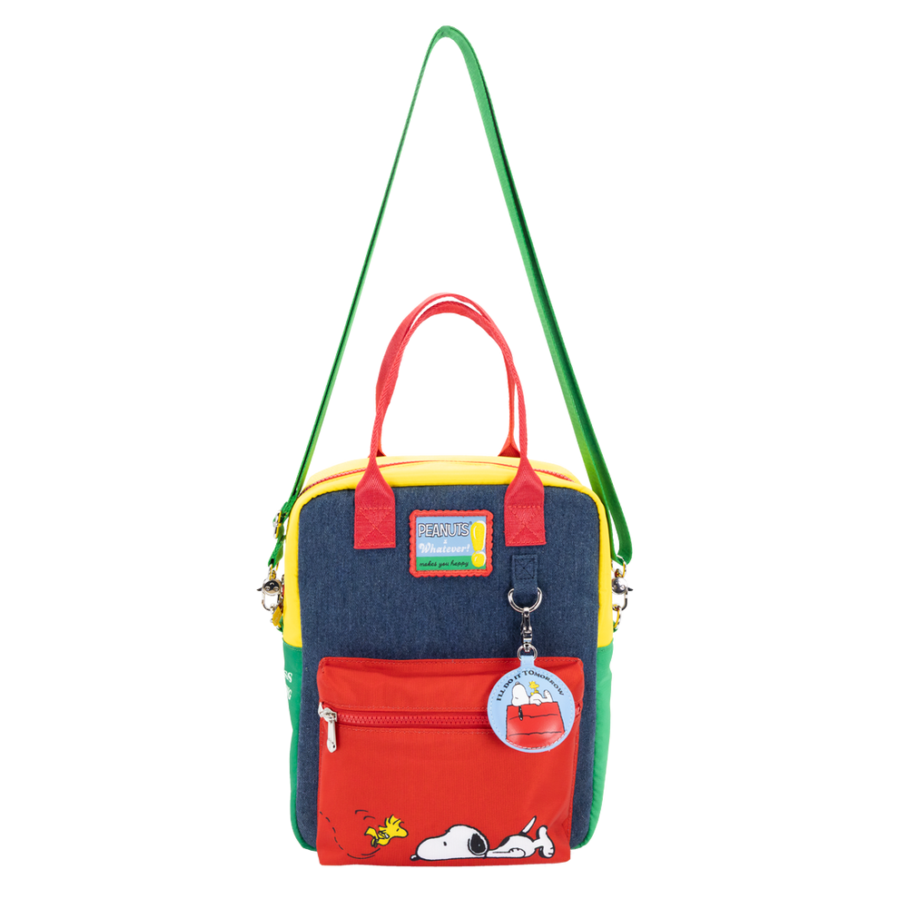 Mochila Bolso reversible transformable Snoopy Peanuts Whatever makes you happy