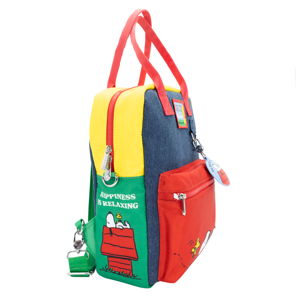 Mochila Bolso reversible transformable Snoopy Peanuts Whatever makes you happy