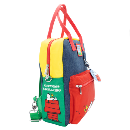 Mochila Bolso reversible transformable Snoopy Peanuts Whatever makes you happy