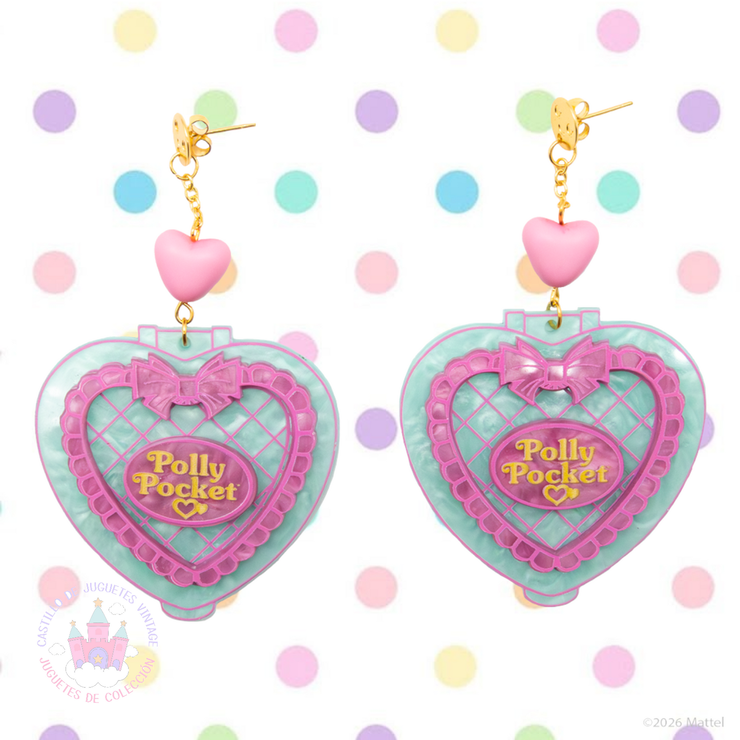 ⚠️PREVENTA IMPORTACIÓN Aretes Se enviará alrededor del 6 de marzo Polly Pocket